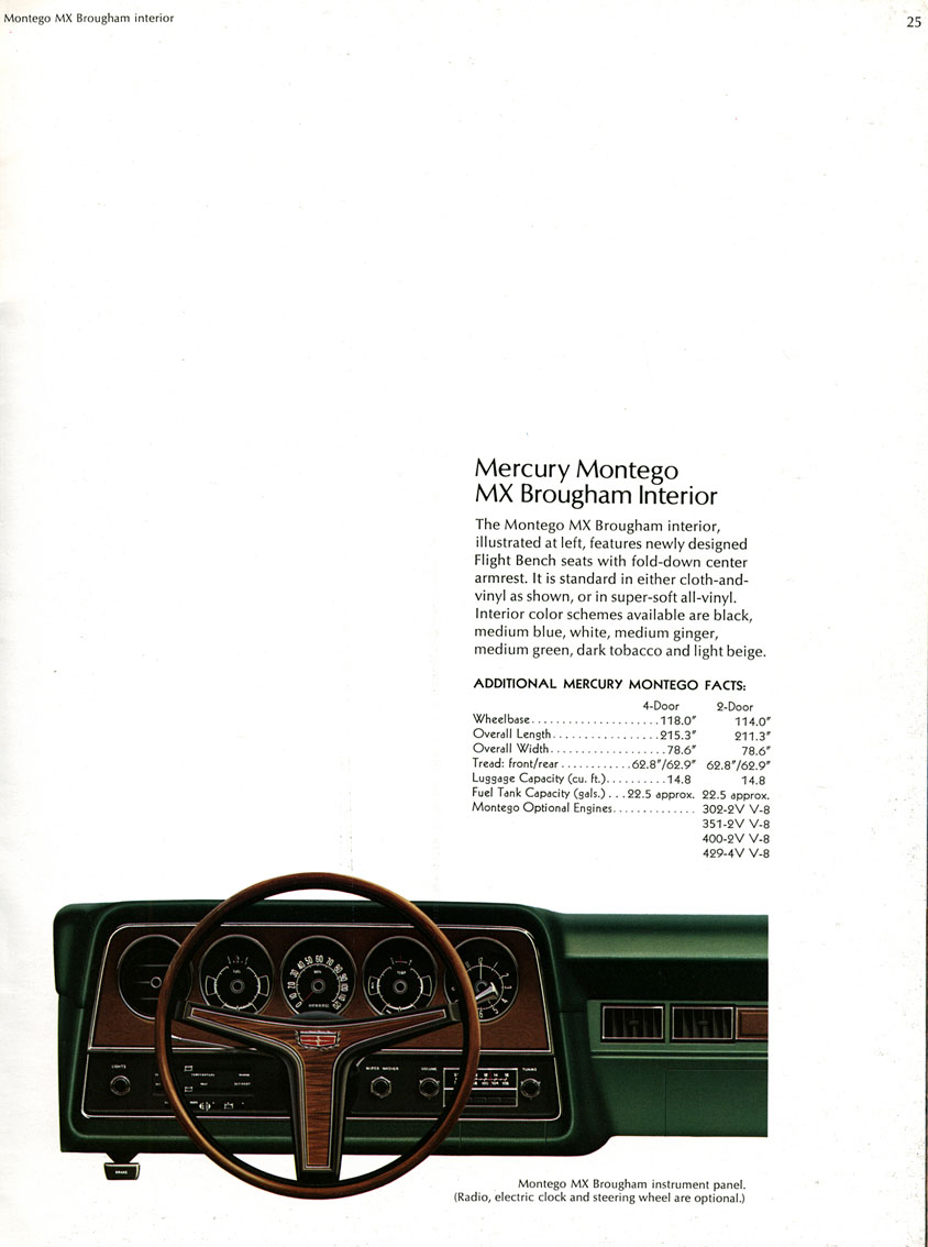 1973 Mercury Full Line Brochure Page 13